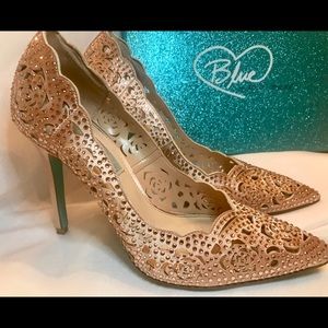 Betsey Johnson Rose Gold Pumps